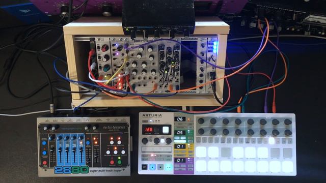 Dawless Eurorack Jam · 2hp Pluck / Basimilus Iteritas / Electro-Harmonix 2880 Looper смотреть онлайн