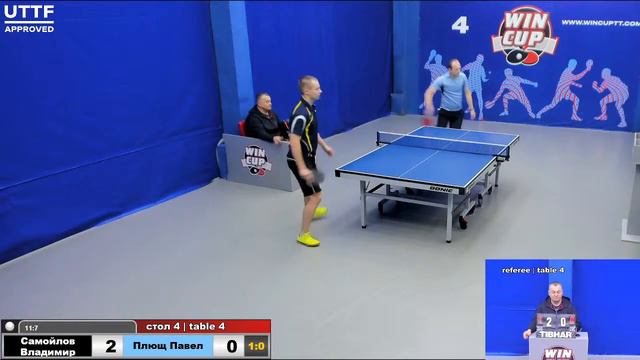 14:30 Самойлов Владимир 3-0 Плющ Павел стол 4 Юг-3 11.03.21 смотреть онлайн