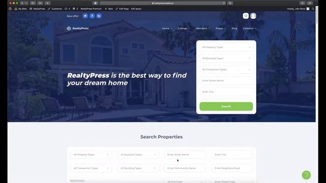 RealtyPress Crea DDF & Wealty overview - IDX plugin for WordPress смотреть онлайн