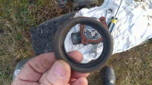 Замена термостата  на мини тракторе.