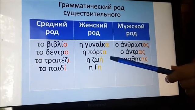 Греческий язык. Урок 3. Часть 1. Род существительных смотреть онлайн