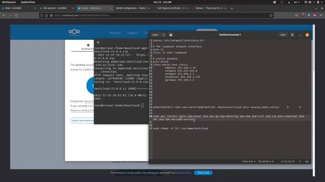 How to install Nextcloud inside of a debian VM Proxmox смотреть онлайн