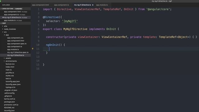 Using ViewContainerRef and TemplateRef to Create an 'NgIf' Inspired Directive in Angular 4 смотреть онлайн