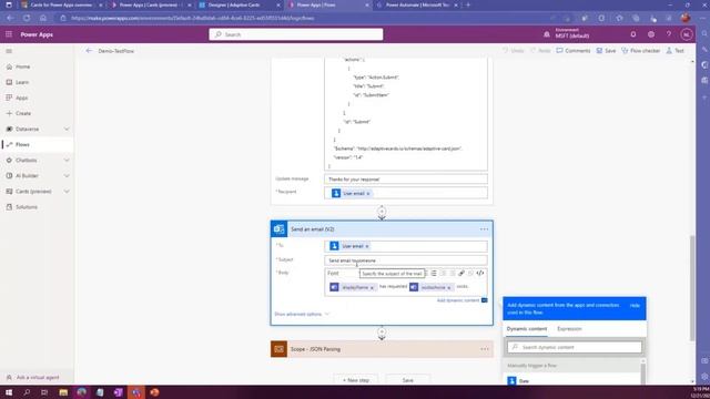 How to get output from a Teams Adaptive card with Power Automate смотреть онлайн