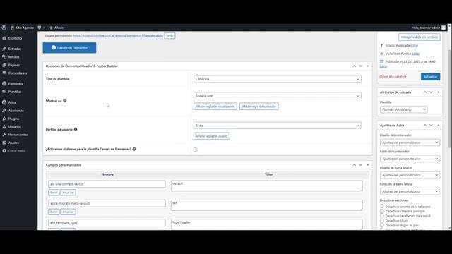? Cabecera y Pie de Página en Astra WordPress y Elementor смотреть онлайн