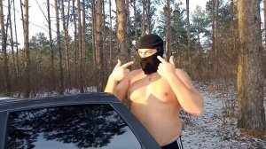 испытание аэрозольного пистолета УДАР 2М на человеке после полугодового хранения в машине