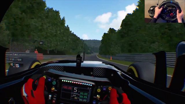Gran Turismo SPORT VR F1 W08 EQ POWER+ Nurburgring Nordschleife Logitech G29 PSVR GT Sport VR смотреть онлайн