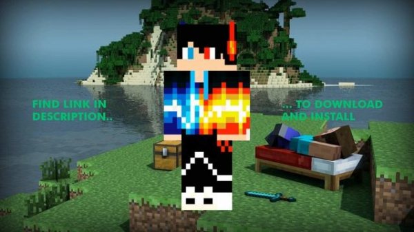 Free Cool Fire & Ice Boy Minecraft Skin ? Download & Install Links ? Cool Fire & Ice Boy