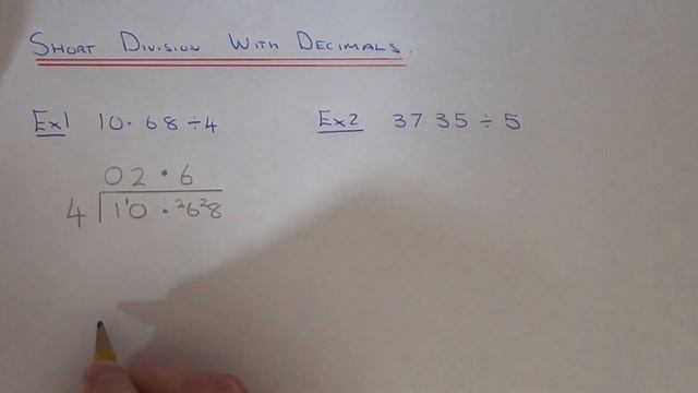 How To Divide A Decimal Number Using The Short Division Method смотреть онлайн