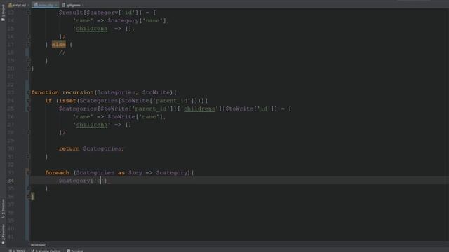 Как реализовать вложенные категории ( Categories tree ) смотреть онлайн