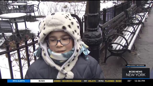 NYC dealing with slushy mess after 1st snow смотреть онлайн