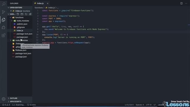 Deploy NodeJS Express Application to Firebase as Function. смотреть онлайн