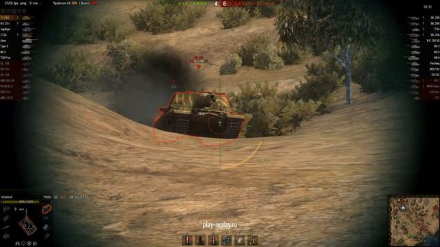 t110e5, 7.4к дамага, снайпер, поражение смотреть онлайн