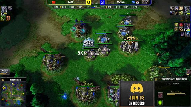 WC3 - [NE] Moon vs TeD [UD] - Playday 6 - China-Korea-European Championship смотреть онлайн
