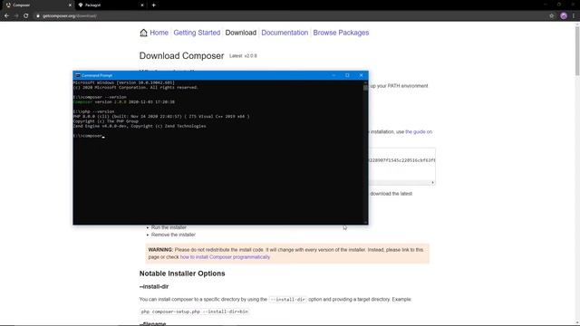 Install Laravel 8.0 on Windows using Composer смотреть онлайн