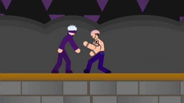 Short battle gojo vs sukuna stick nodes