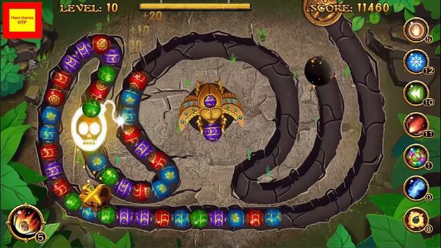 Zuma Deluxe Woka Woka Jungle the Rope Free Best of Kid Game #4 смотреть онлайн