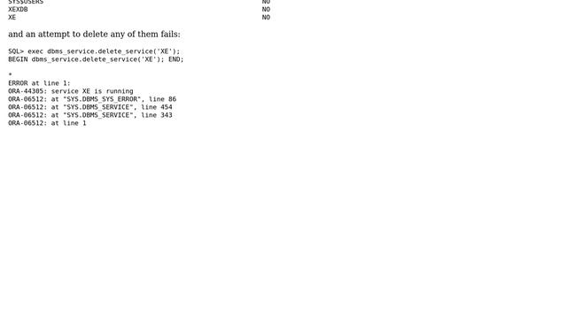 Databases: Oracle: deleting all services associated with a SID (2 Solutions!!) смотреть онлайн