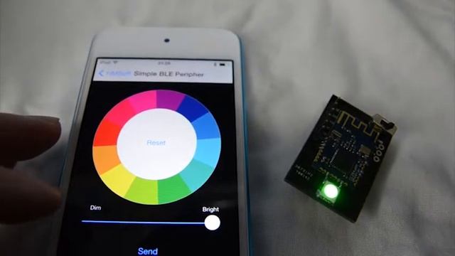 DIY color module controlled by bluetooth Low energy смотреть онлайн