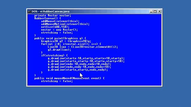 Rubberbanding In Java Graphics смотреть онлайн