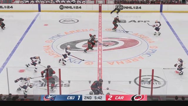 NHL 24 | Columbus Blue Jackets vs Carolina Hurricanes - Gameplay PS5 смотреть онлайн
