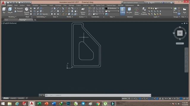 CAD CAM TUTORIAL EXERCISE 12 IN HINDI BY VCE, AUTODESK AUTOCAD,2D TO 3D смотреть онлайн