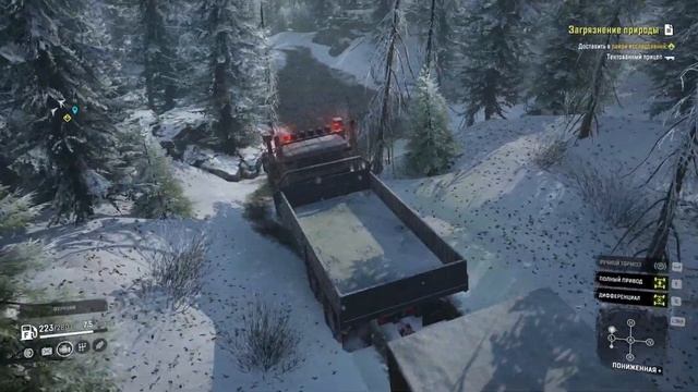 SnowRunner.Аляска.Горная река.Загрязнение природы смотреть онлайн