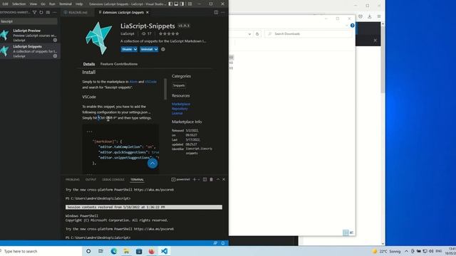 HowTo install VSCode with LiaScript смотреть онлайн