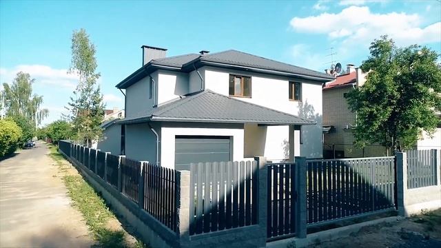 Установка заборов из металлического штакетника. смотреть онлайн