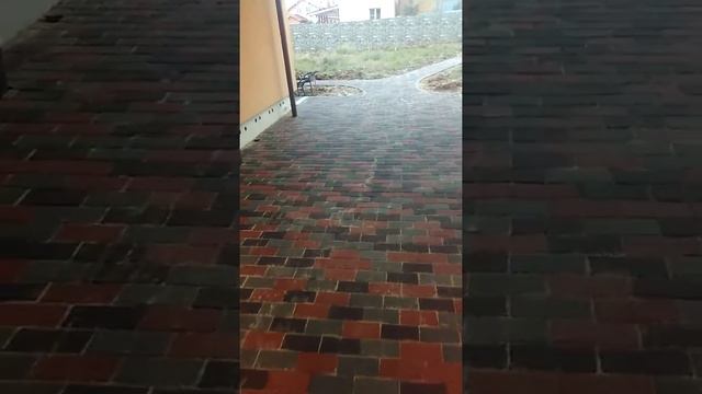 Укладка тротуарной плитки брусчатка прессованная разных цветов смотреть онлайн