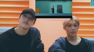 STRAY KIDS Felix and Chan reacting to JYP 'Fever' MV.