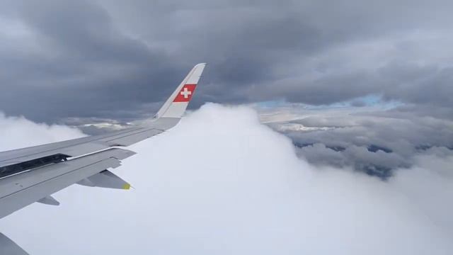 Аэропорт Цюрих. A321 SWISS. Посадка