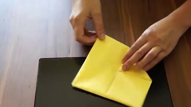 Как красиво сложить салфетки.Цветы из салфеток.Servietten falten Lotos Blumen Origami Flower смотреть онлайн
