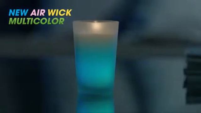Радужные переливы цвета свечи Air Wick Multicolor смотреть онлайн