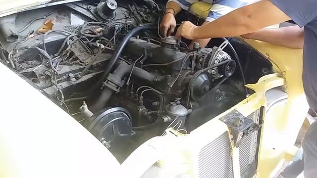 1957 Mercedes 180D OM636 Engine Start смотреть онлайн