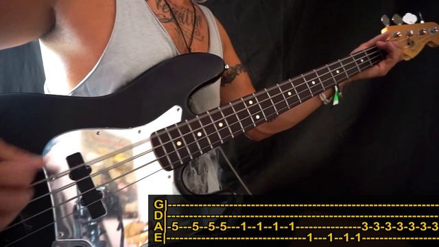 [isolated Bass] The Offspring - Self Esteem / Bass Cover / Playalong With TAB