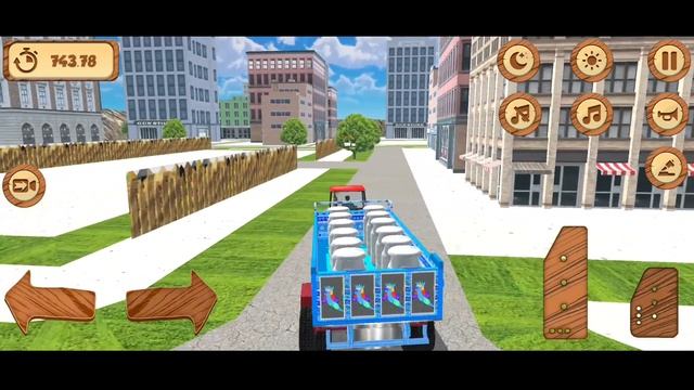 MODERN FARMING TRACTOR SIMULATOR: tractor trolley wali game video - KHILADI BR - Android Gameplay ? смотреть онлайн