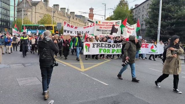 11.11.2023 Ирландия.Дублин.Поддержка Палестины. смотреть онлайн