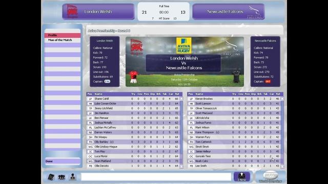 Rugby union Team manager 2015 EP7 With london welsh смотреть онлайн