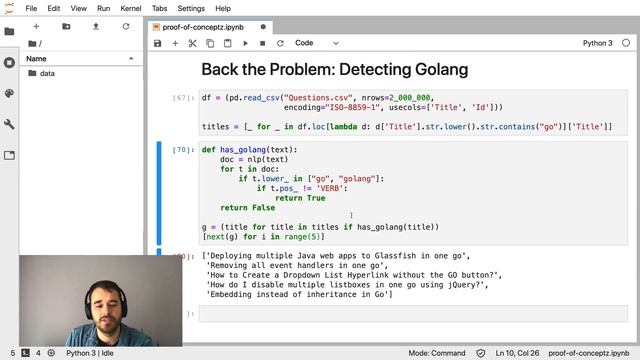 Intro to NLP with spaCy (1): Detecting programming languages | Episode 1: Data exploration смотреть онлайн
