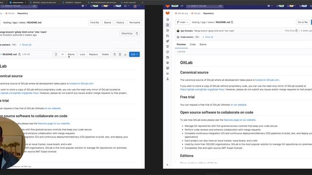 Design concept: Toggle blame and reducing buttons on code blob page смотреть онлайн
