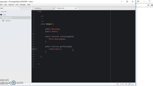 Tutorial OOP PHP 3 Set dan Get смотреть онлайн