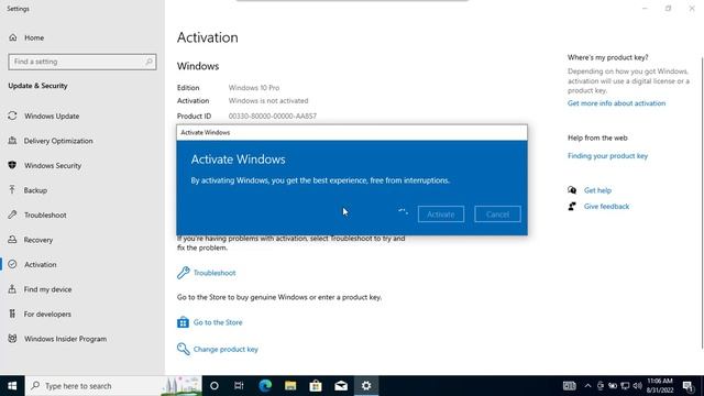 Activate Microsoft Windows 10 | 11 Pro смотреть онлайн