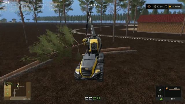 Let's Play FS17, Broadacres 16x Map, Unrealistic #25: Automatic Tree Harvester! смотреть онлайн