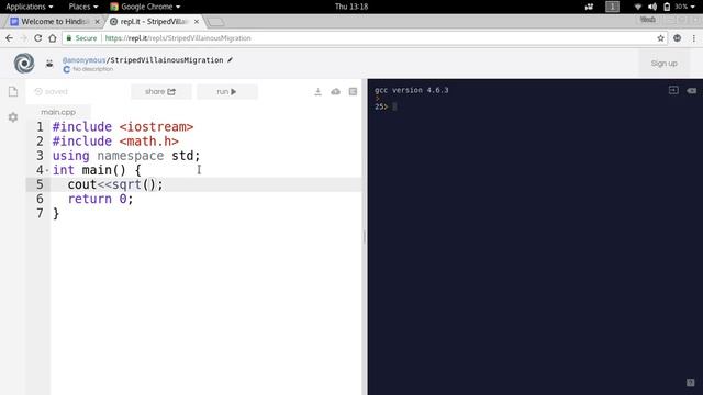 C++: Basic Math functions (pow, log, exp, sqrt) in Hindi смотреть онлайн