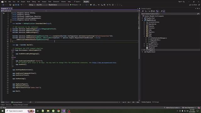 Program class of Server Project | Build Dynamic Blogsite using Blazor Webassembly | Speed Code смотреть онлайн
