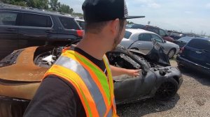 Аукцион авто в США Ferrari, Porsche Спорткары на свалке COPART аукцион битых машин копарт