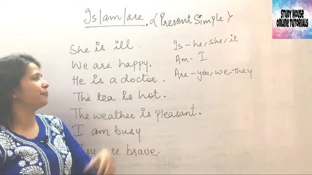 How to use is /am /are in present simple (Beginner's level grammar lesson) смотреть онлайн