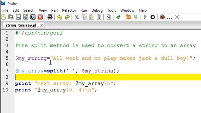 Perl Tutorial - 11: Converting Strings to Arrays смотреть онлайн