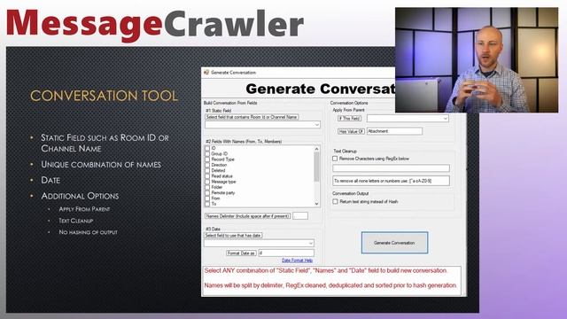Tool: Generate Conversation // Message Crawler Video Manual смотреть онлайн